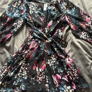 Long sleeve floral dress